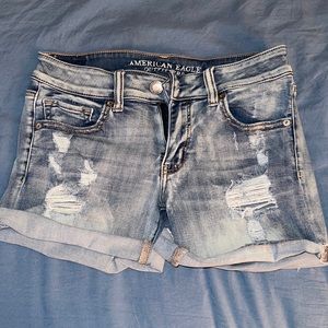 American Eagle Womens Midi Blue Jeans